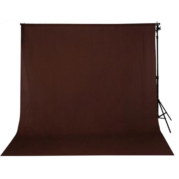 Spectrum Kaleidoscope Cotton Muslin Backdrop 3M x 3M - Chocolate Ganache Brown