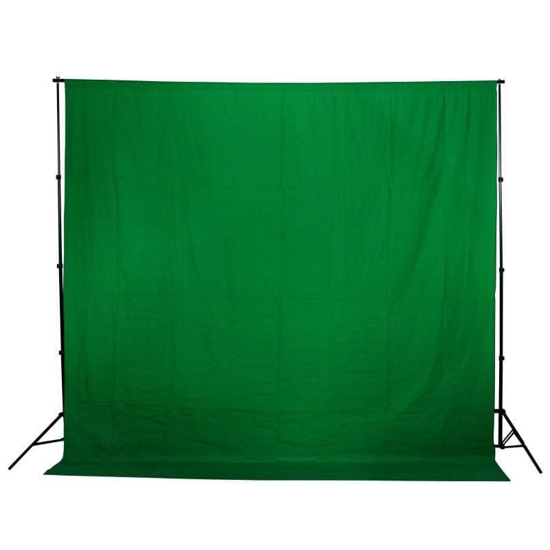 Chroma Key Green Screen 3m x 3m Cotton Muslin Studio Backdrop