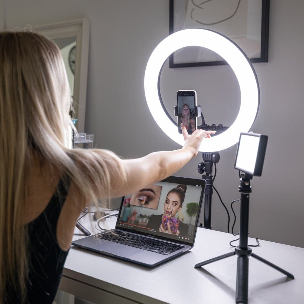 Buy i-Zoll 10Inches Ring LED lamp Studio Camera Ring Light Photo Phone  Video Light lamp with 7 Feet Long Foldable and Lightweight Tripod Stand  Online at Low Prices in India - Amazon.in