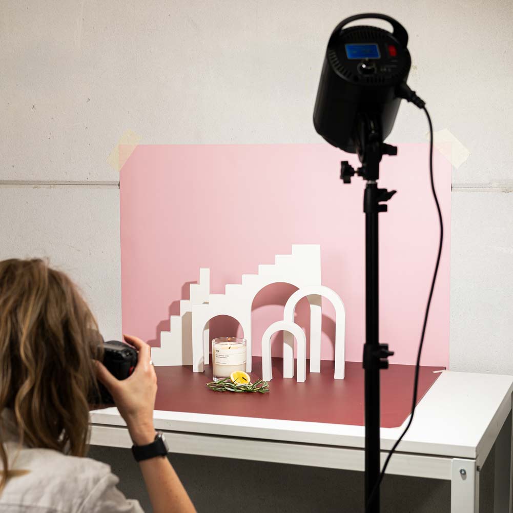 Flat Lay Instagram Backdrop - Pink & Chic Bundle (56cm x 87cm)