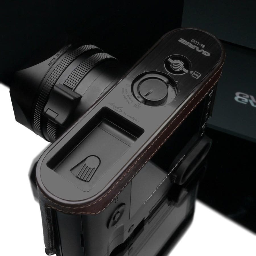 Gariz Brown Leather Camera Half Case BL-LCQBR for Leica Q & Q-P