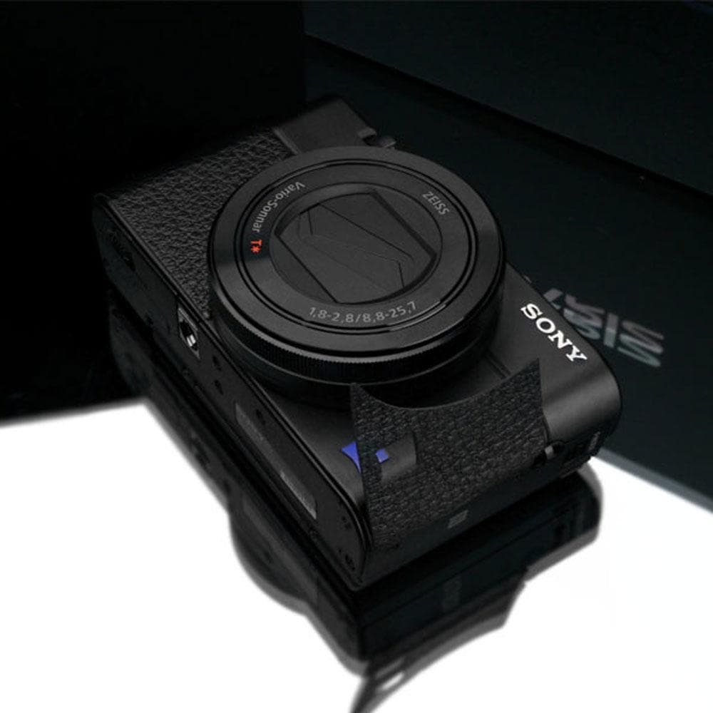 Gariz LS-RX100M6BK Leather Sticker Skin Black for Sony RX100VI RX100M6
