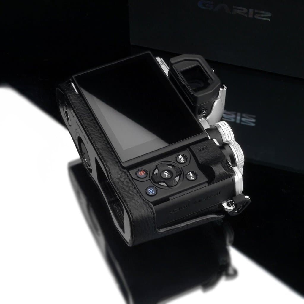 Gariz XS-CHEM10IIBK Camera Half Case Black for for Olympus E-M10II Mark II