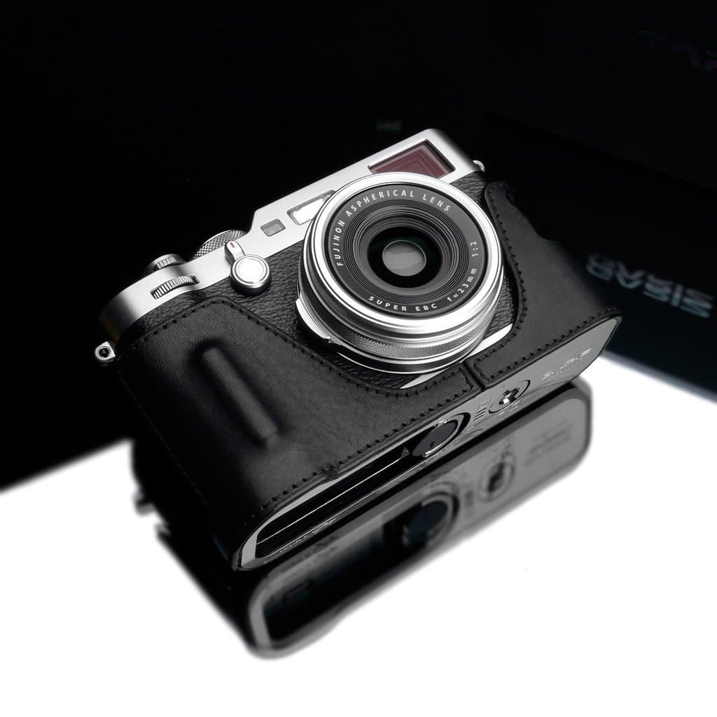 Gariz HG-X100FBK Black Leather Camera Half Case for Fujifilm Fuji X100F