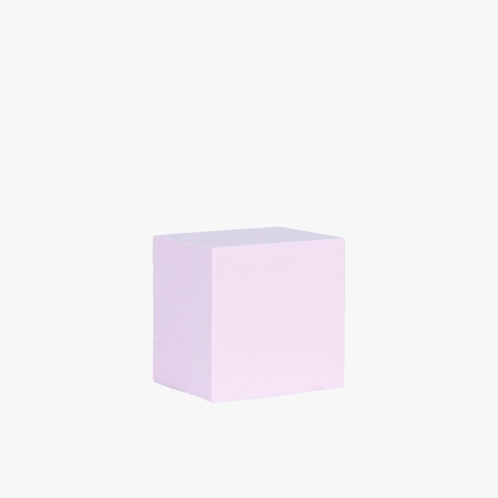Geometric Foam Styling Props for Photography - Tall Square 10cm (Blush Pink)