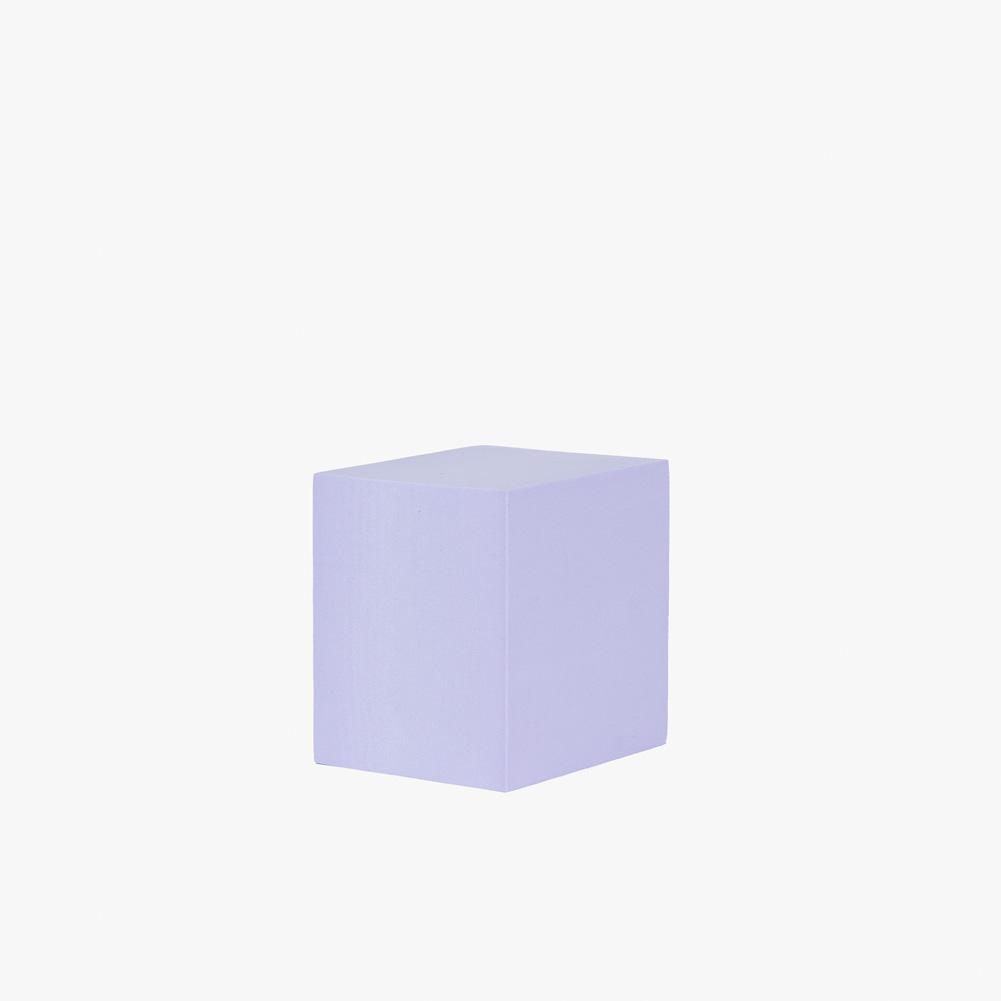 Geometric Foam Styling Props for Photography - Tall Square 10cm (Periwinkle Purple)