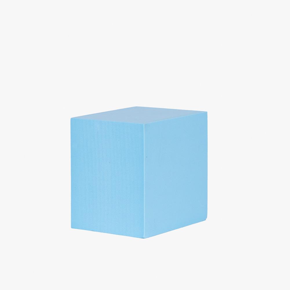 Geometric Foam Styling Props for Photography - Tall Square 10cm (Powder Blue)