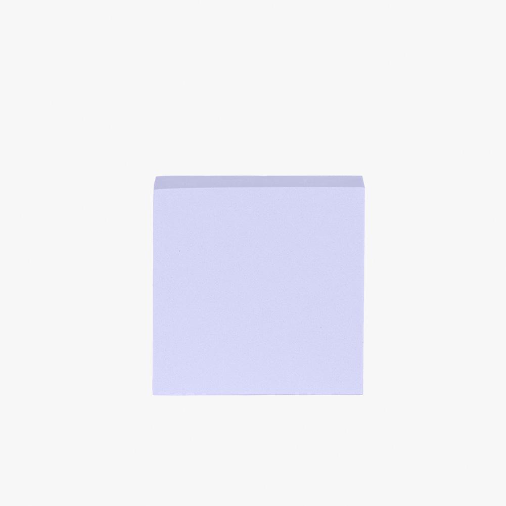 Geometric Foam Styling Props for Photography - Short Square 10cm (Periwinkle Purple)