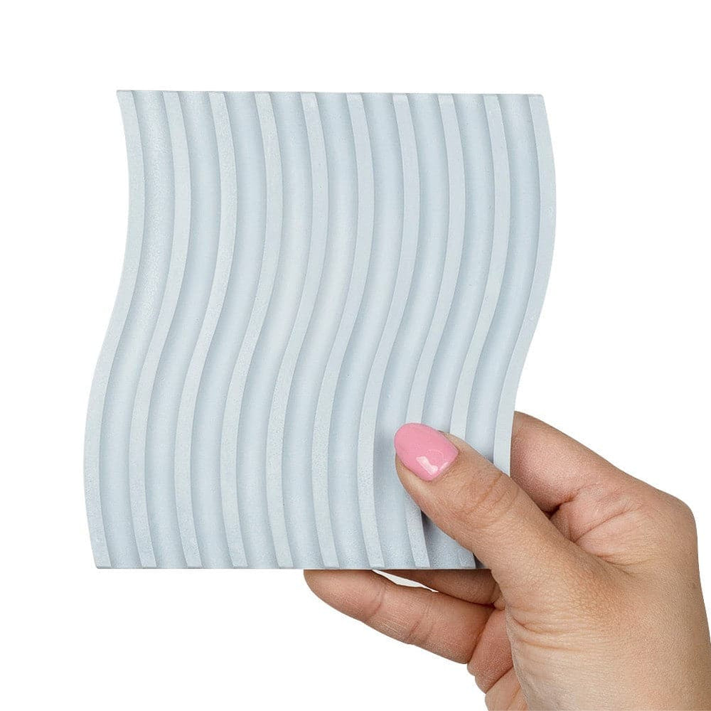 Grooved Arch Wave Photography Styling Handmade Plaster Props - 4 Pack