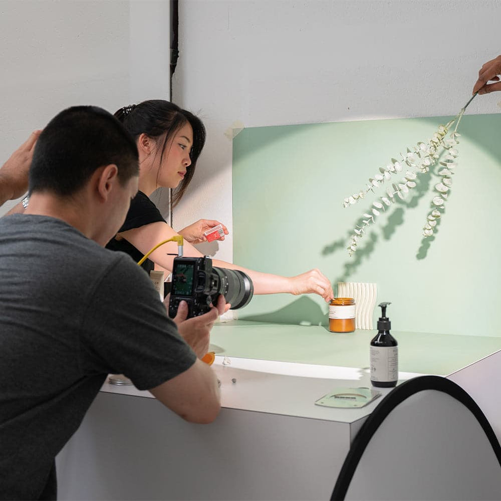 Grooved Arch Wave Photography Styling Handmade Plaster Props - 4 Pack