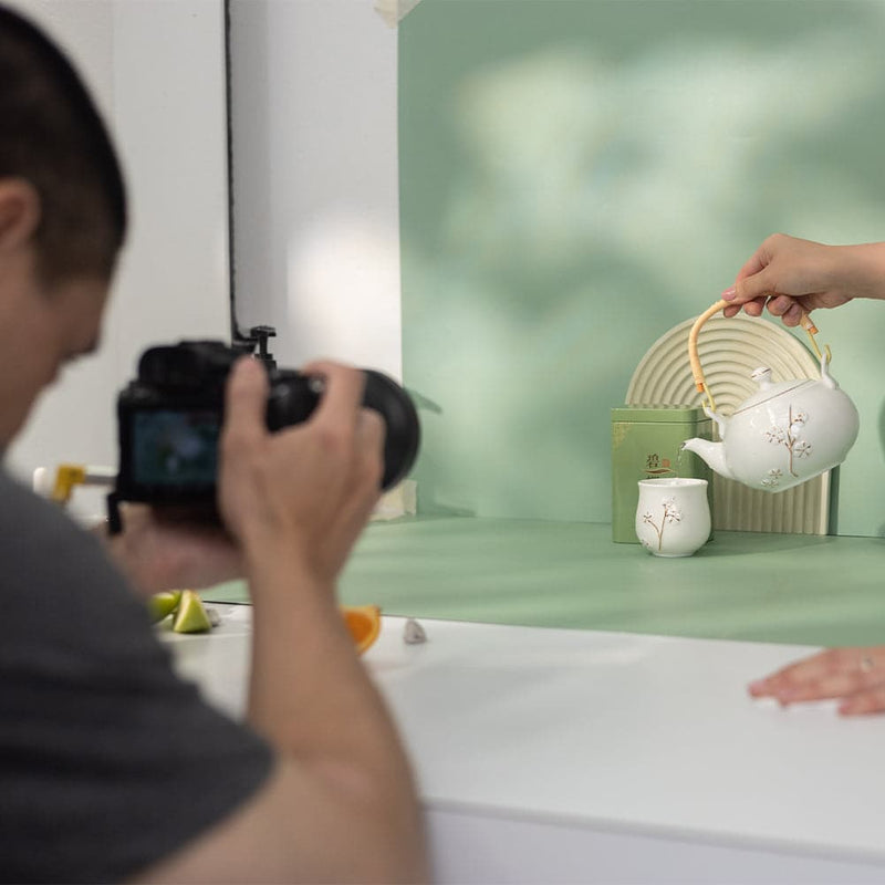 Grooved Arch Wave Photography Styling Handmade Plaster Props - 4 Pack