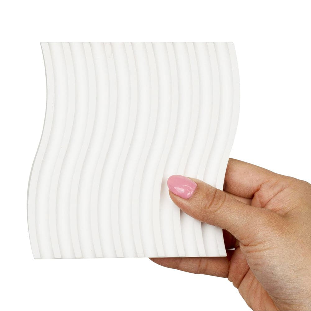 Grooved Arch Wave Photography Styling Handmade Plaster Props - 4 Pack