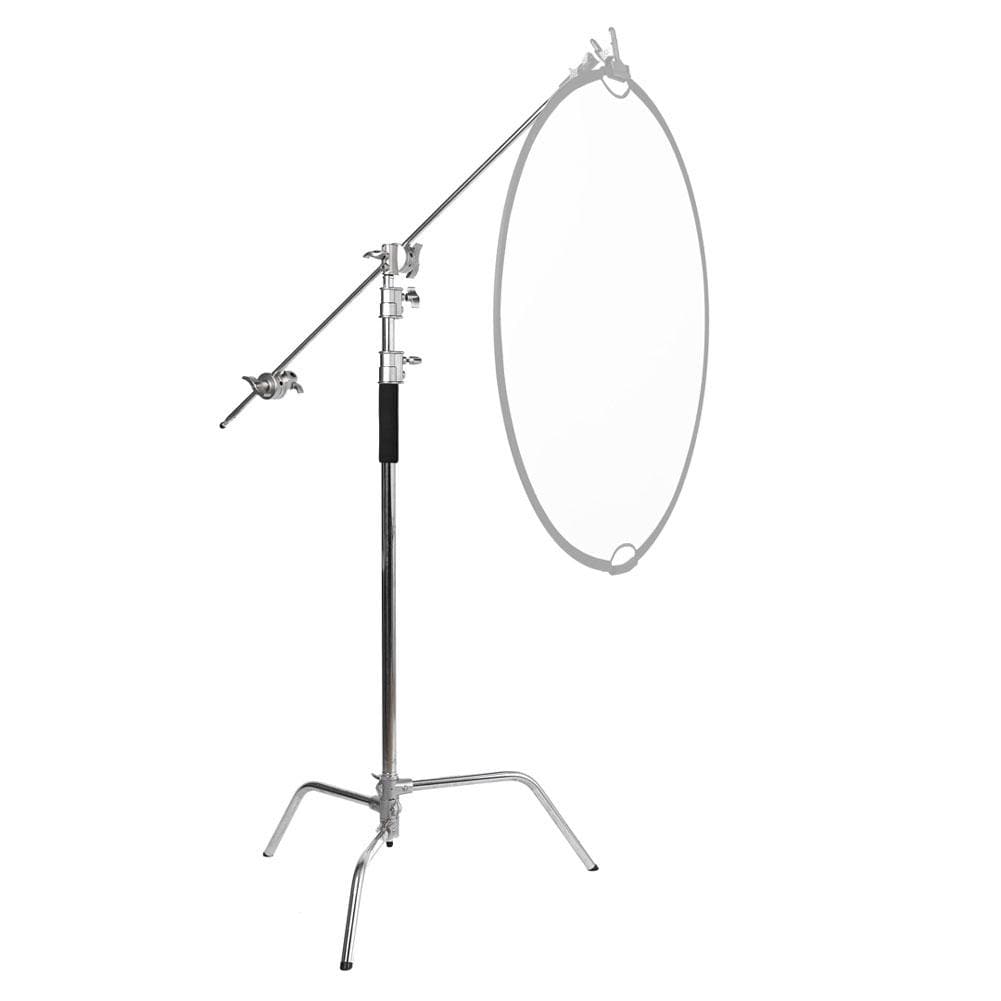 Spectrum Silver Heavy Duty Photographic C-Stand With Boom Arm (20kg Load) (DEMO STOCK)