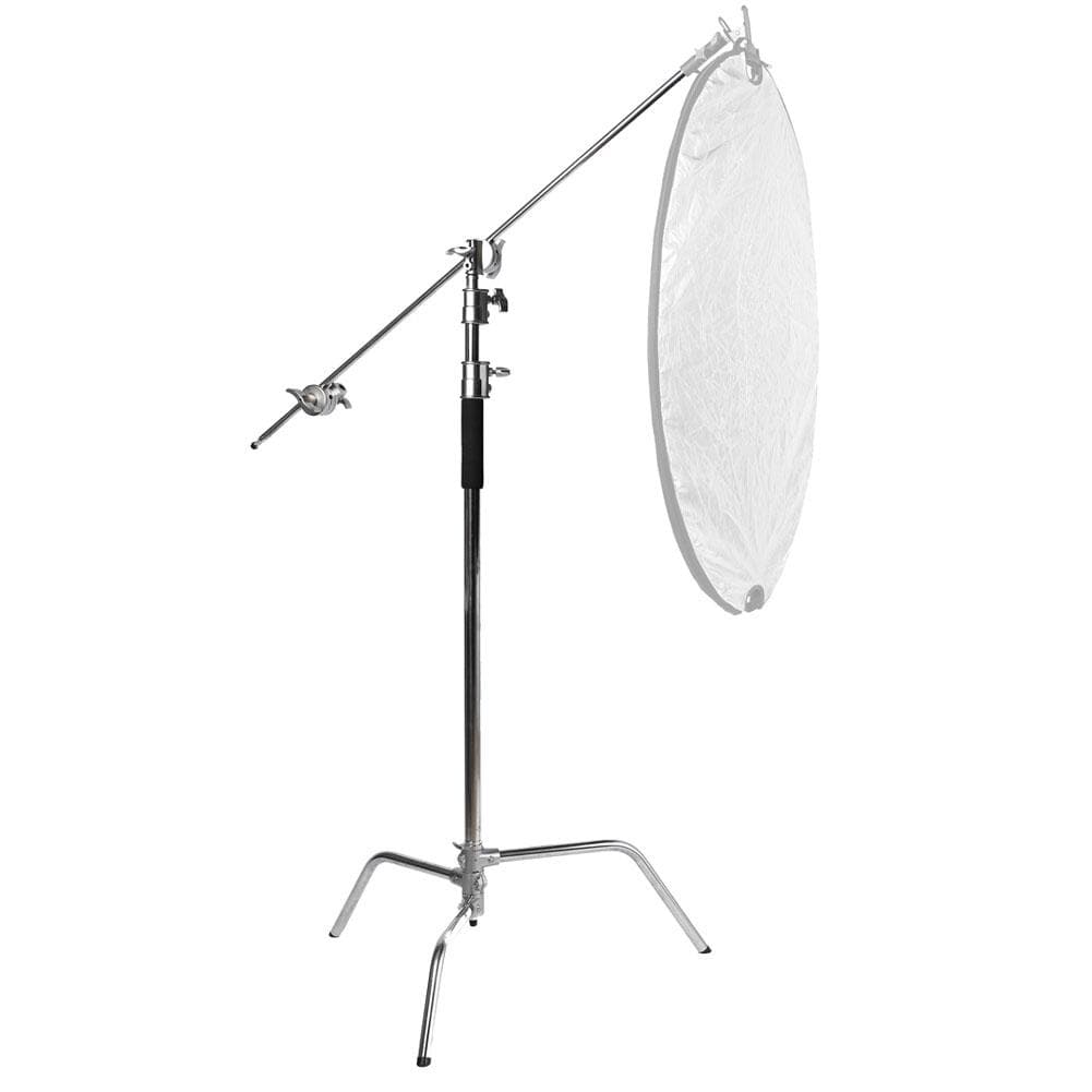 Spectrum Silver Heavy Duty Photographic C-Stand With Boom Arm (20kg Load) (DEMO STOCK)