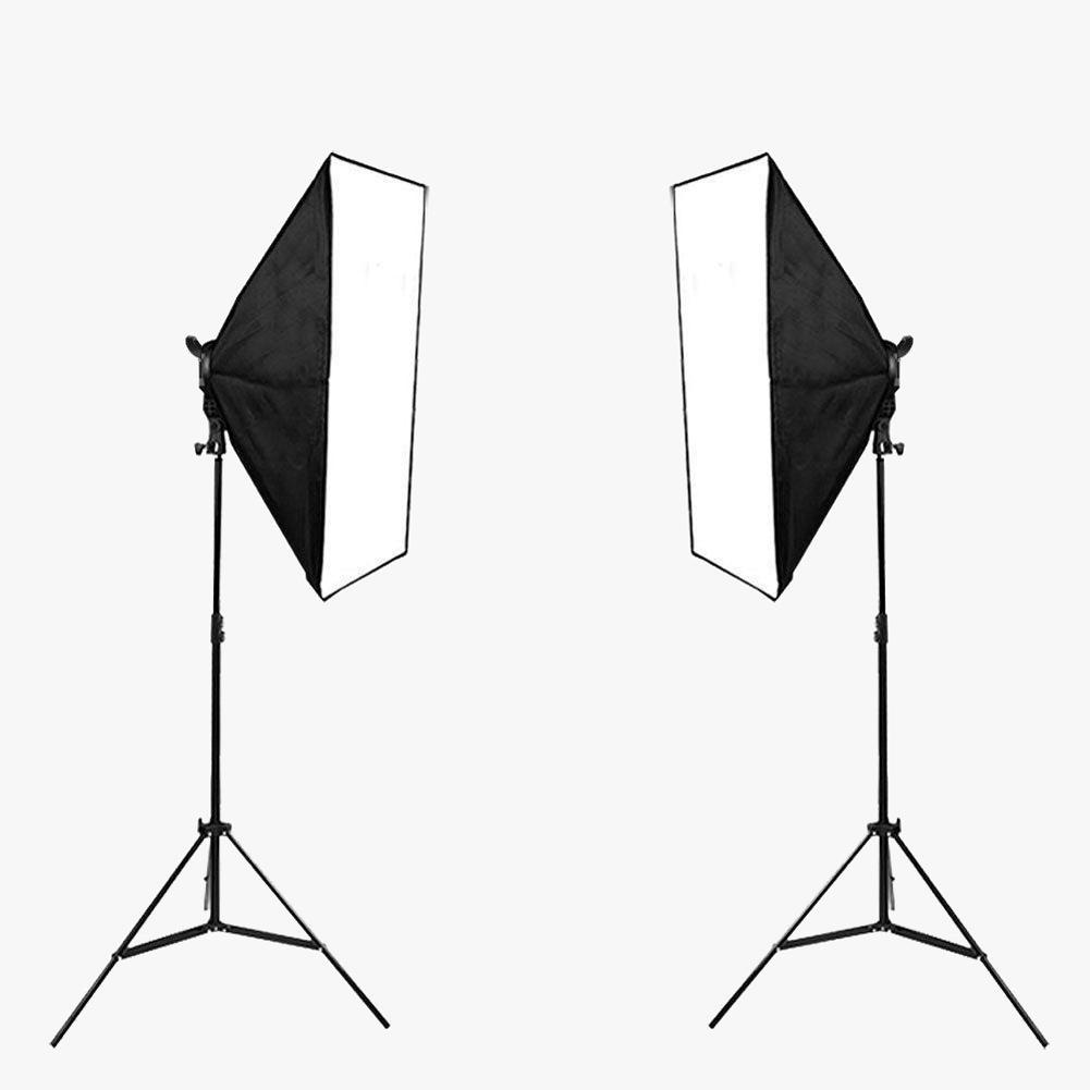 Volkwell Double Rectangle Producer Pack Dimmable LED Softbox Lighting Kit