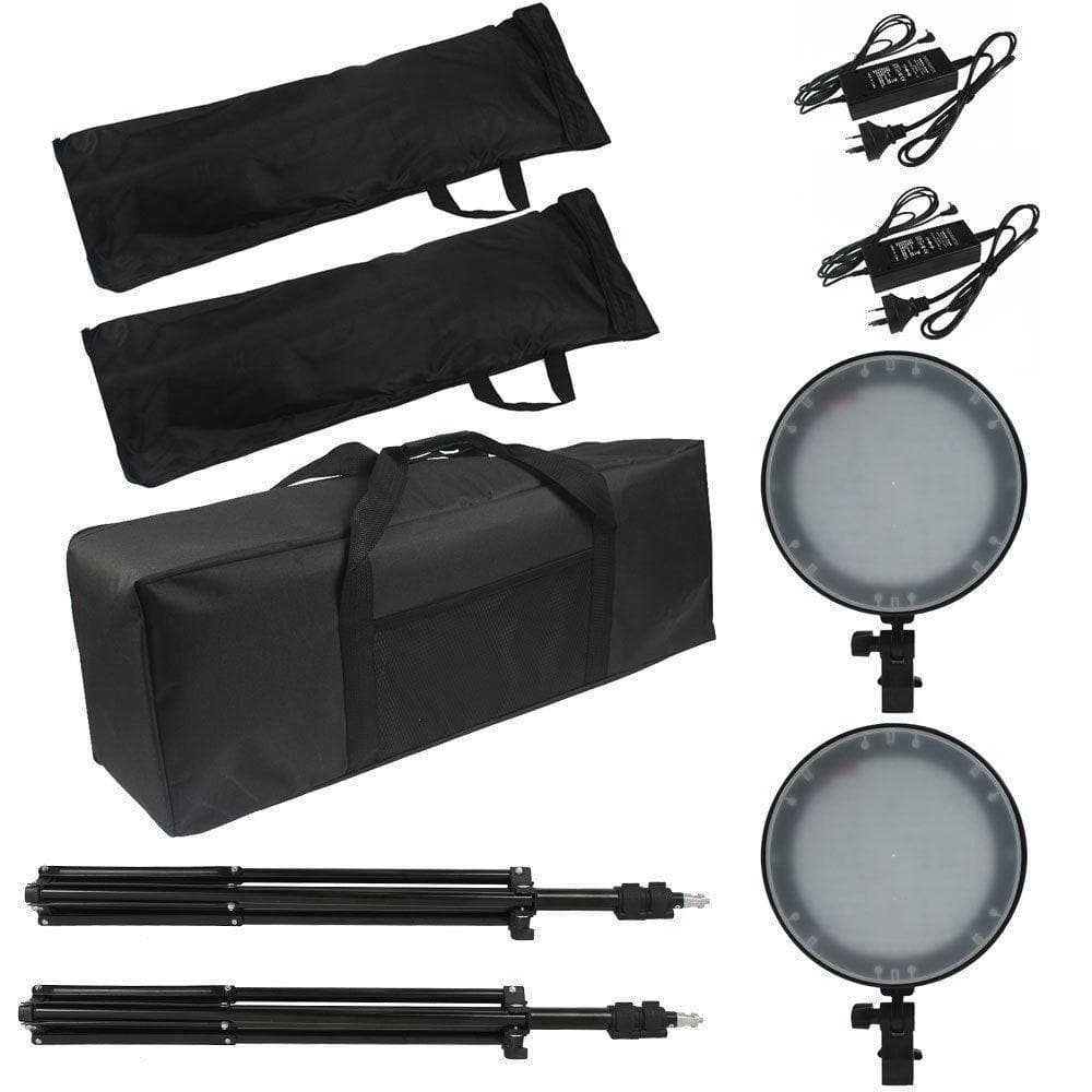Volkwell Double Rectangle Producer Pack Dimmable LED Softbox Lighting Kit