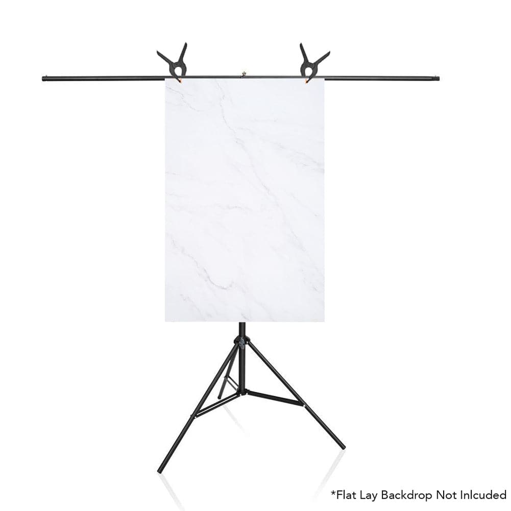 T Backdrop Stand (2M x 2M) for Flat Lay and Small Backdrops - 3kg Load (DEMO STOCK)