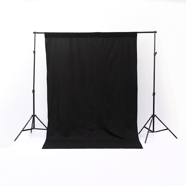 Backdrop Stand and Triple Colour Muslin Cotton Backdrop Kit