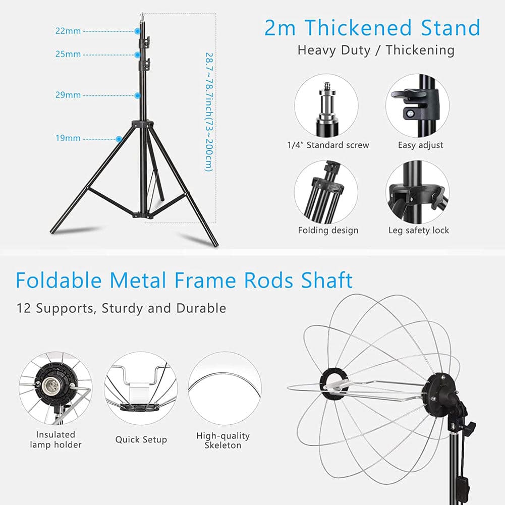 Lantern Softbox 'Kreator Kit' Double Dimmable LED Bi-Colour Lighting Kit