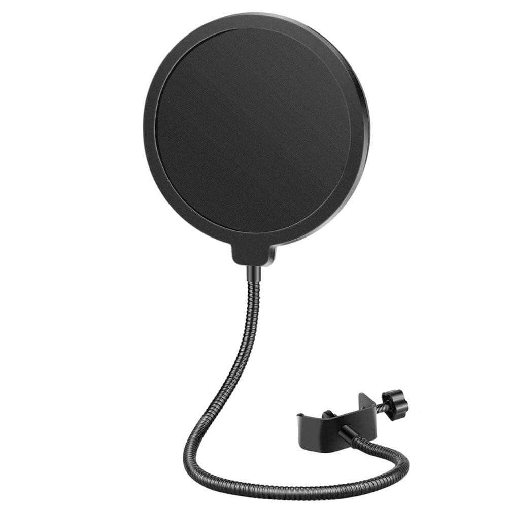 Microphone Pop Filter Shield with Flexible Gooseneck