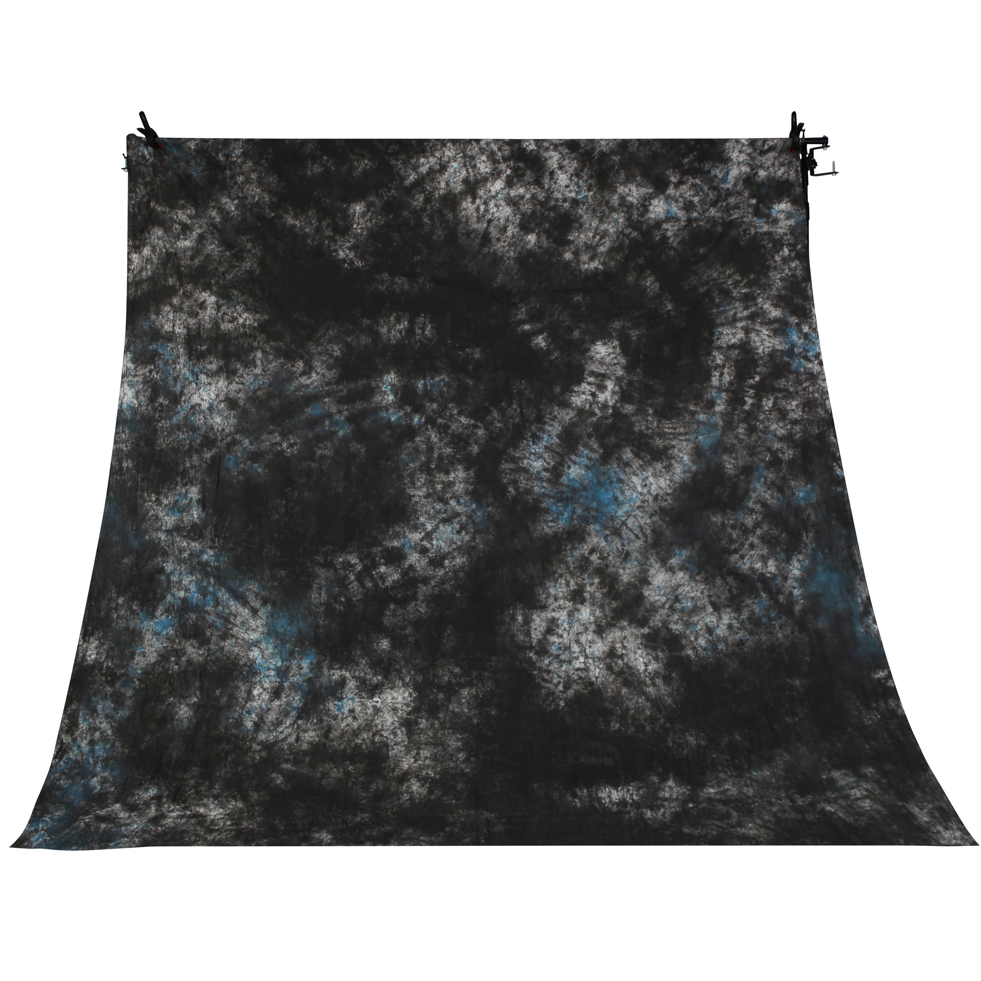 Spectrum Kaleidoscope Series Mottled Cotton Muslin Backdrop 3M x 5M - Midnight Sea Breeze
