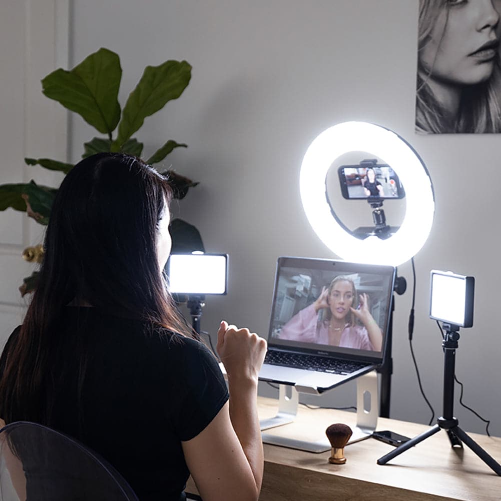 Youtube Vlogger Ring Light Mini Pearl III & 5.5" LED Crystal Air Duo Lighting Kit