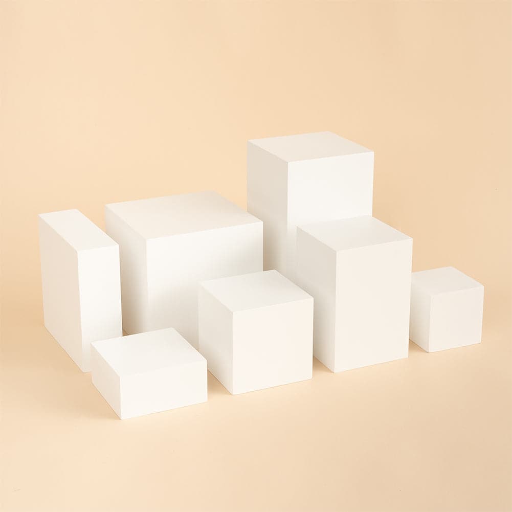 Spectrum White PRO.PROPS Styling Photography Prop - Cube & Block Mega Bundle