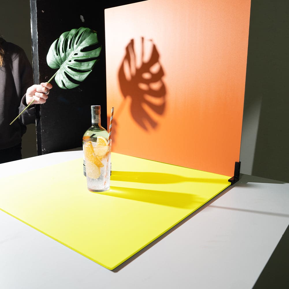 ProBoards Flat Lay Photography Rigid Orange & Yellow Backdrop - Rise & Shine (60cm x 60cm)