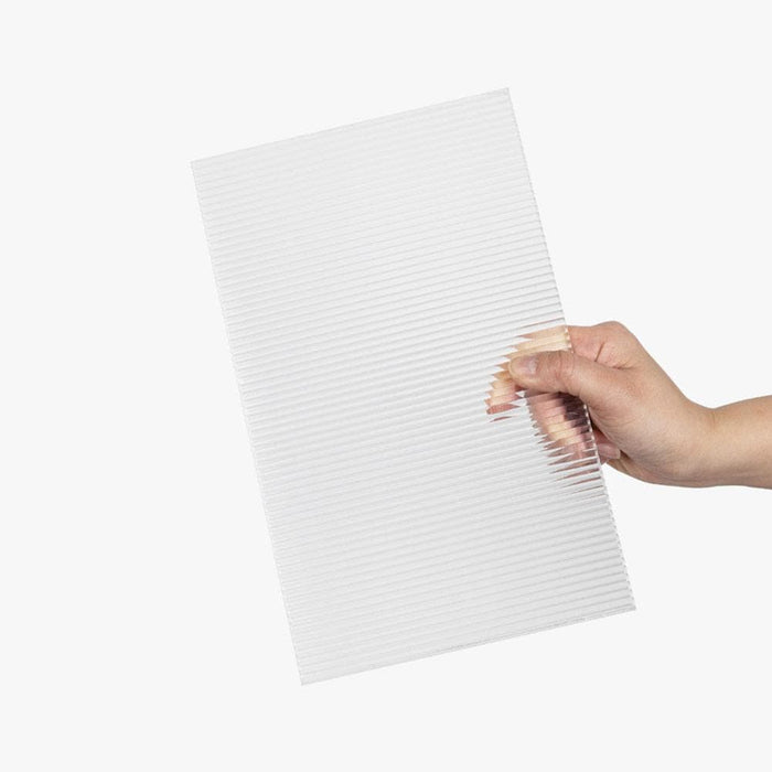 Ribbed Transparent Acrylic Sheet Styling Prop 29cm x 18cm (6mm thickne