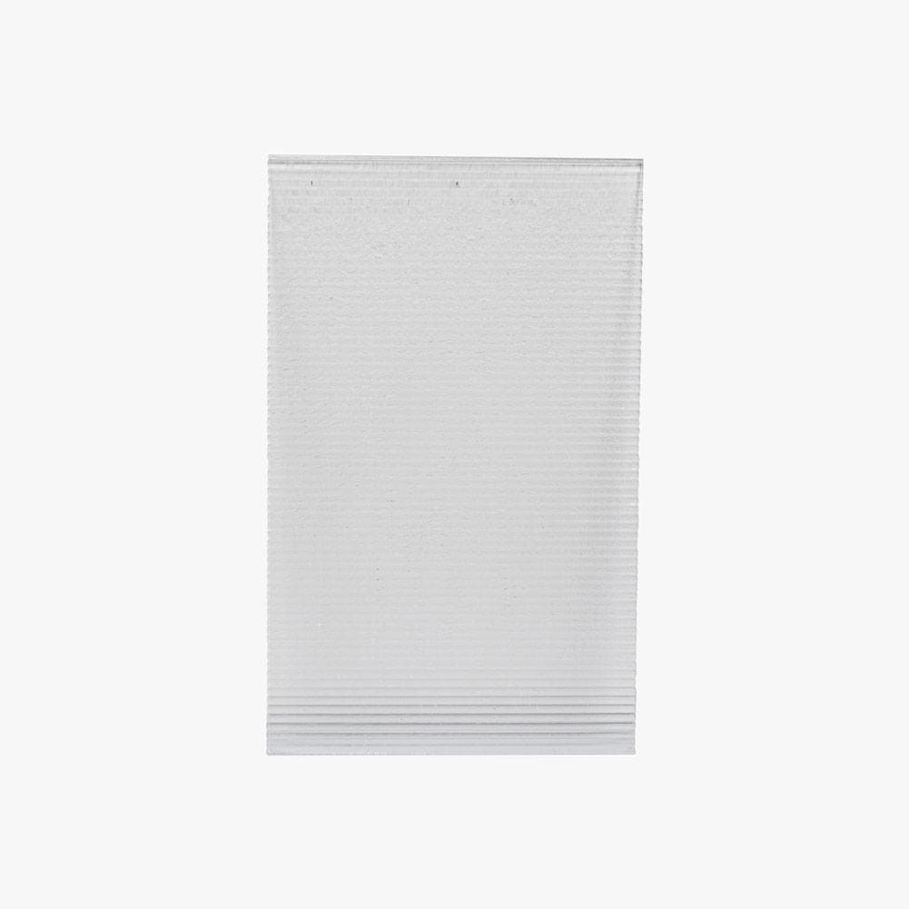 Ribbed Transparent Acrylic Sheet Styling Prop 29cm x 18cm (6mm thickness)