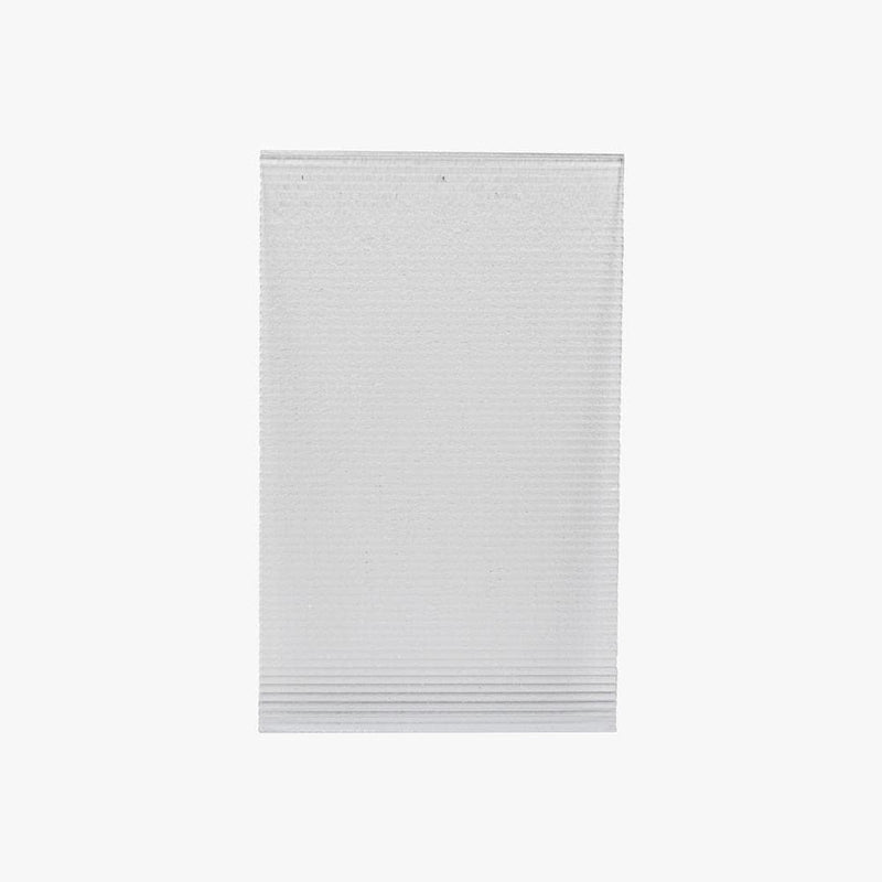 Ribbed Transparent Acrylic Sheet Styling Prop 29cm x 18cm (6mm thickne