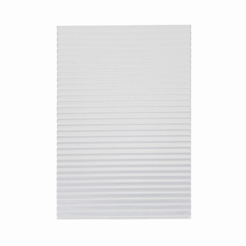 Ribbed Transparent Acrylic Sheet Styling Prop 14cmx10cm (6mm thickness