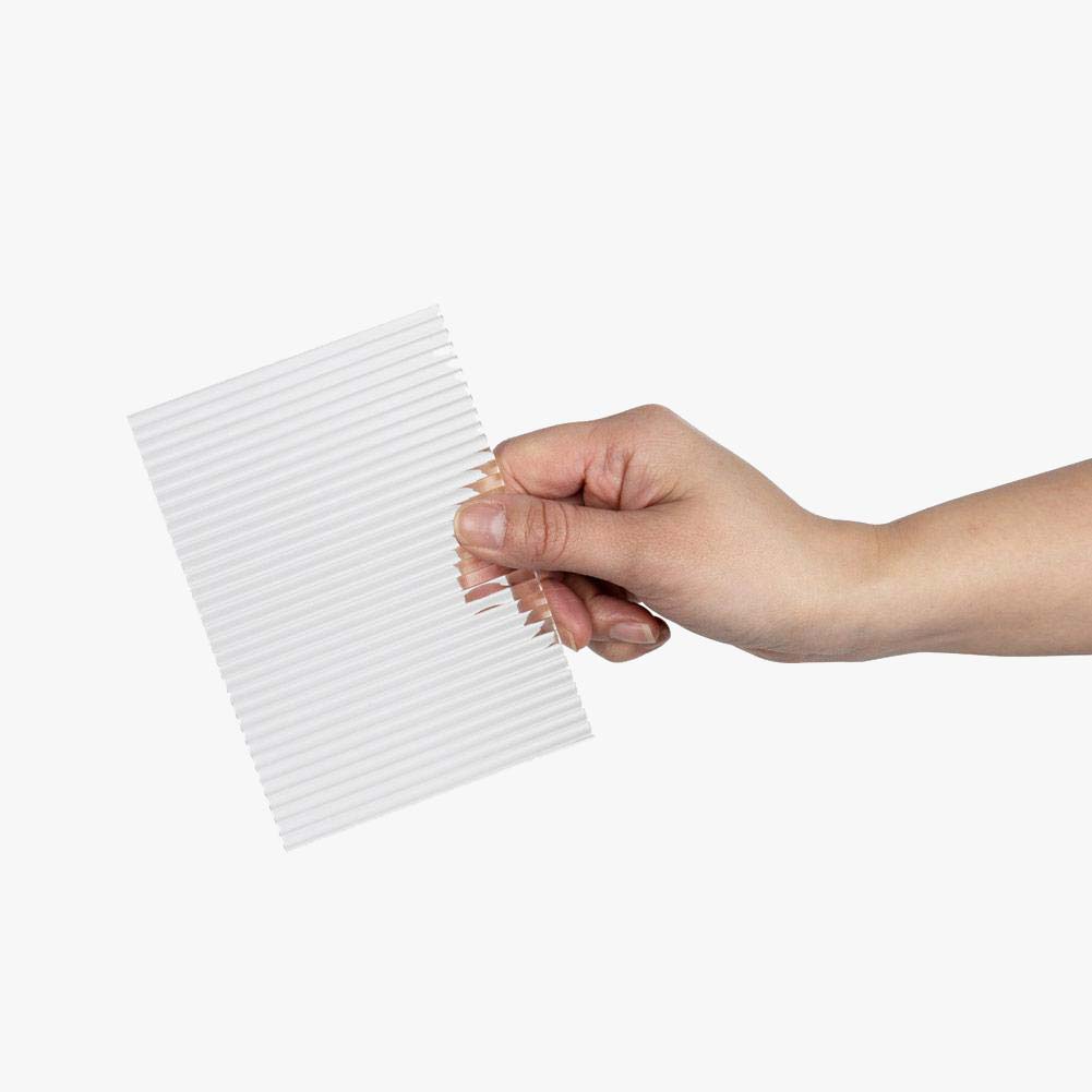 Ribbed Transparent Acrylic Sheet Styling Prop 14cmx10cm (6mm thickness
