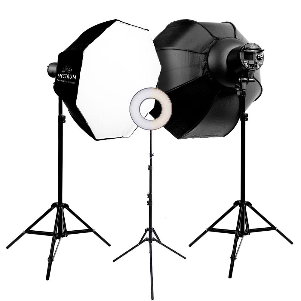 'Fashion and Beauty' Lookbook 3 Point Eclipse Ring Lighting Kit - Spectrum-PRO