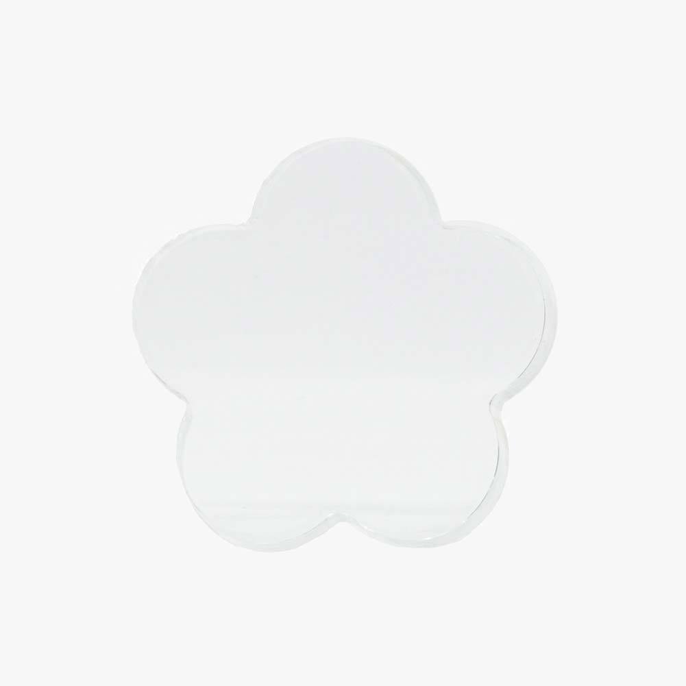 Scalloped Flower Edge Acrylic Styling Prop Block 8cm/3.1" For Photography & Flat Lays (DEMO STOCK)