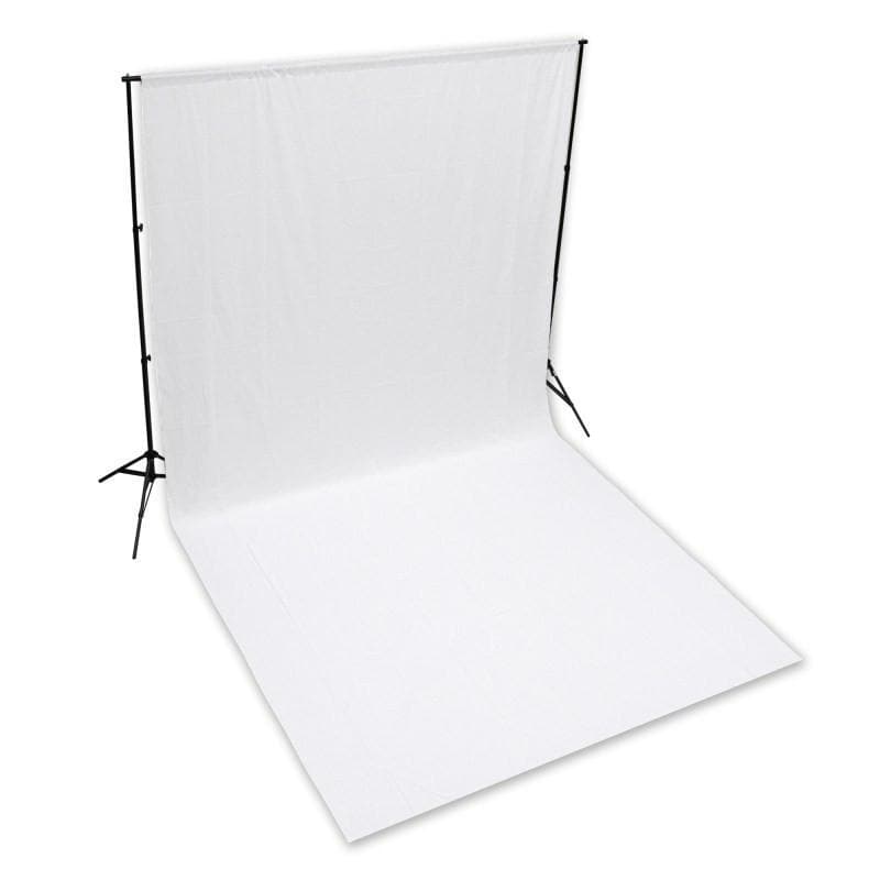 White 3m x 6m Cotton Muslin Studio Backdrop