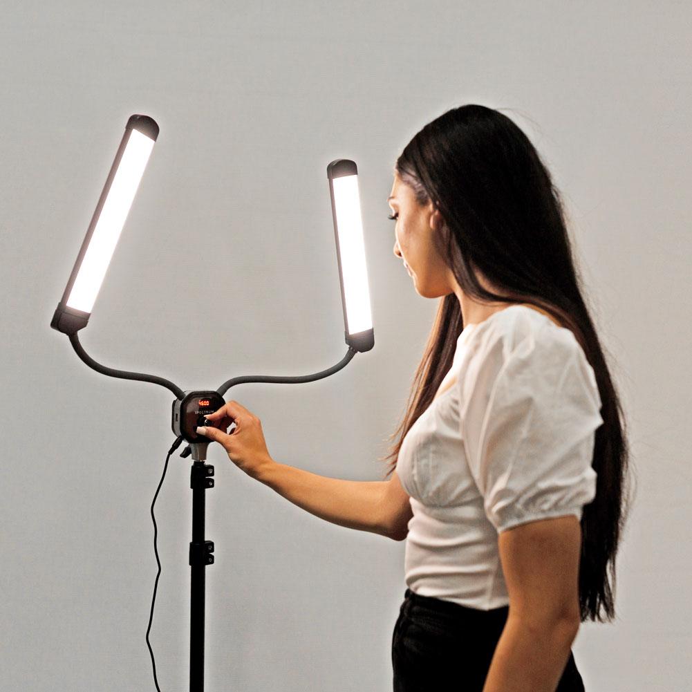 Multimedia Pro Beauty Portable Double LED Lighting Kit - Allurelite