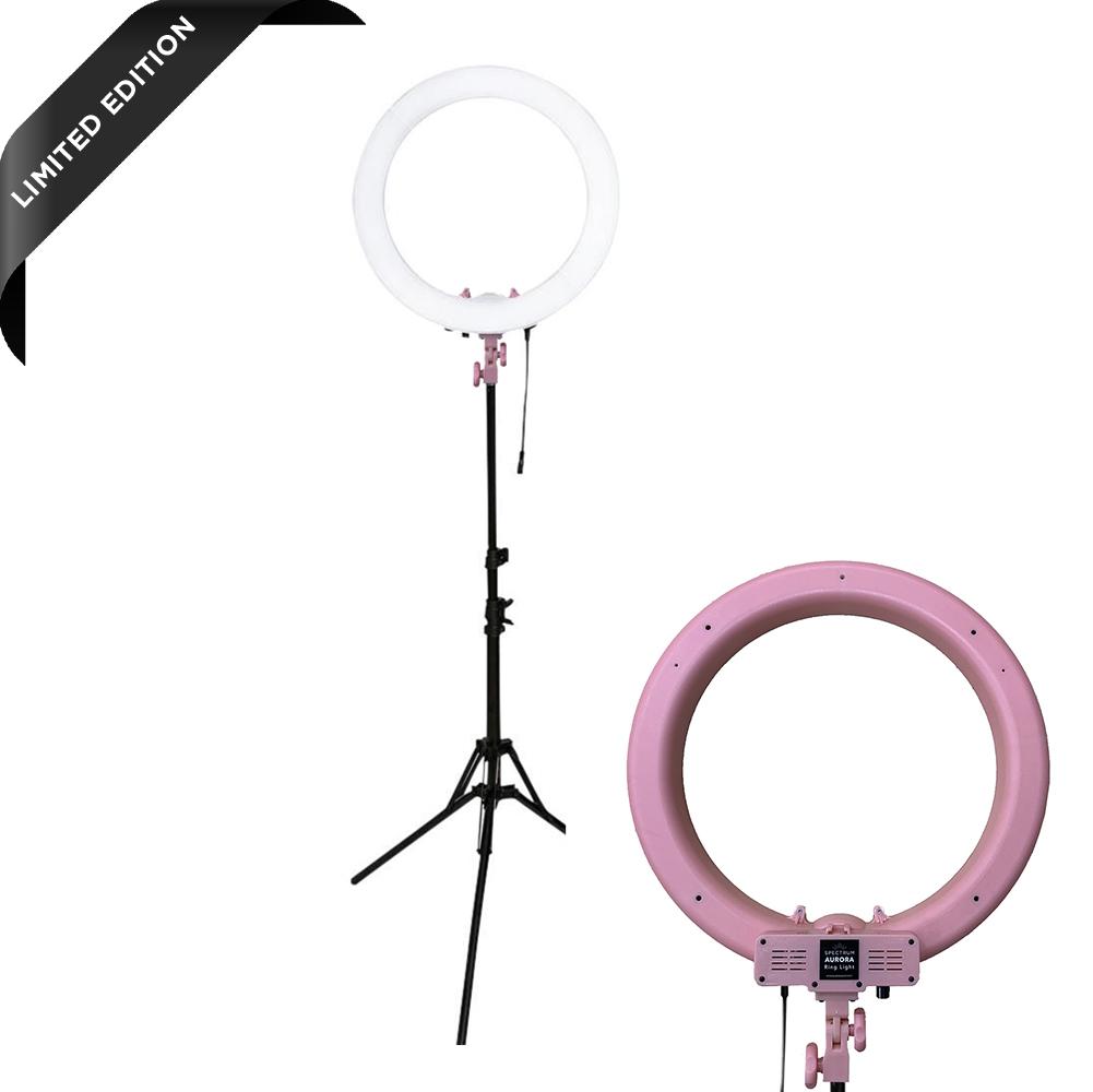 Baby Pink Spectrum Aurora 19" LED Ring Light Kit - Diamond Luxe I