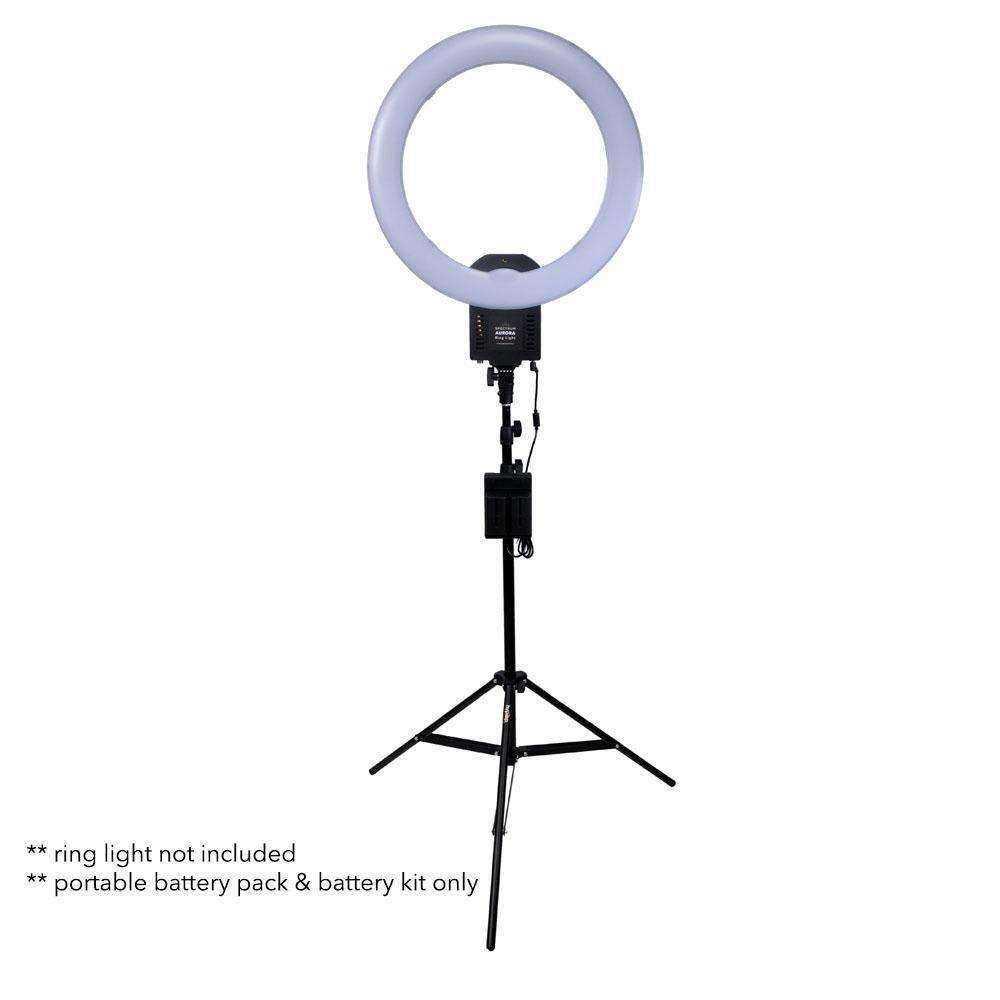 Spectrum Aurora Portable Battery Pack & Charger Kit For Led Pro Brand Ring Light