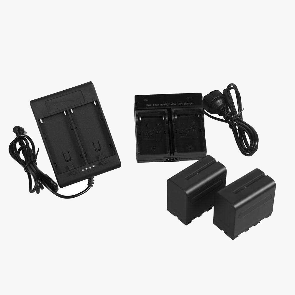 Portable Battery Pack & Charger Kit For Ring Lights
