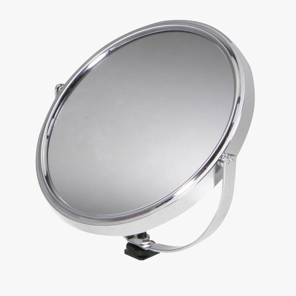 6.7" / 17cm Mirror with Hot Shoe Mount for Ring Light