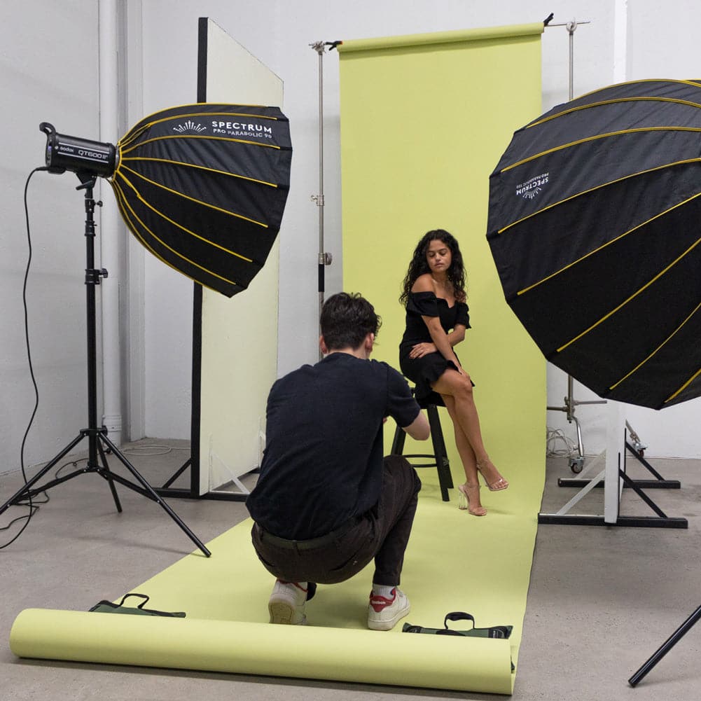 Paper Roll Photography Studio Backdrop Half Length (1.36 x 10M) - Smashed Avocado Green