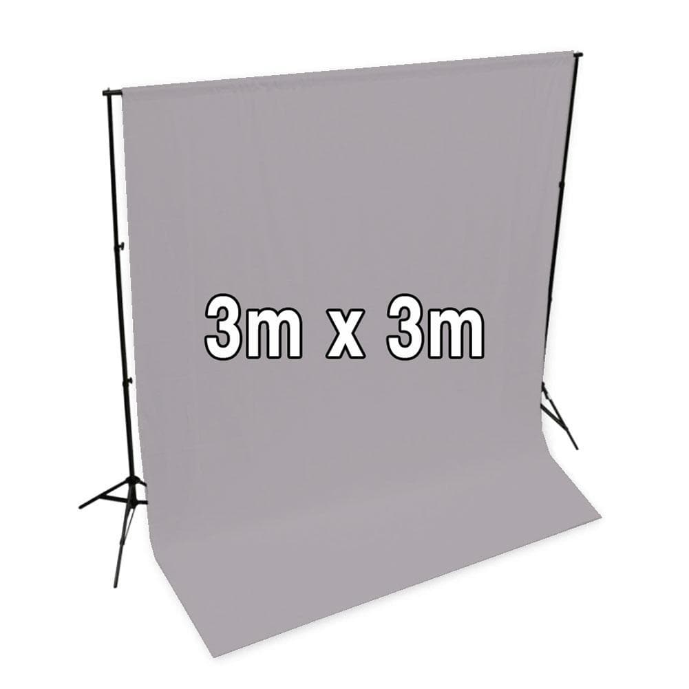 'Pastel Palette' Cotton Muslin Backdrop 3M x 3M - Clean Slate Grey