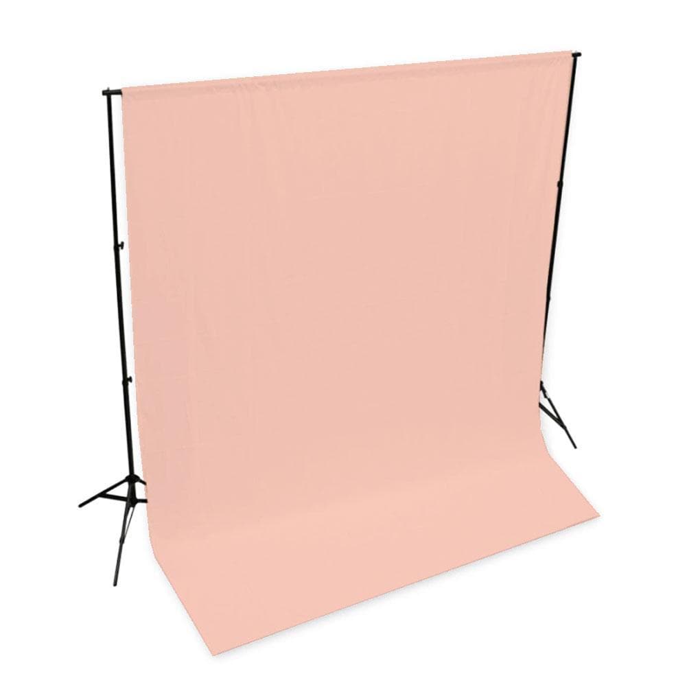 'Pastel Palette' Cotton Muslin Backdrop 3M x 3M - Pink Salmon