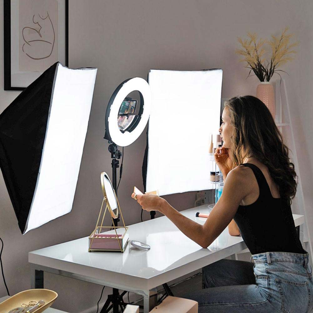 Blogger & Vlogger 13" Ring Light & Softbox Kit - Spectrum Aurora Mini Pearl III