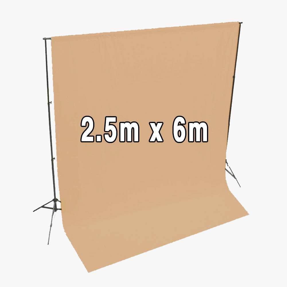 'Royal Collection' Beige Muslin Backdrop 2.5m x 6m - Tawny Lion