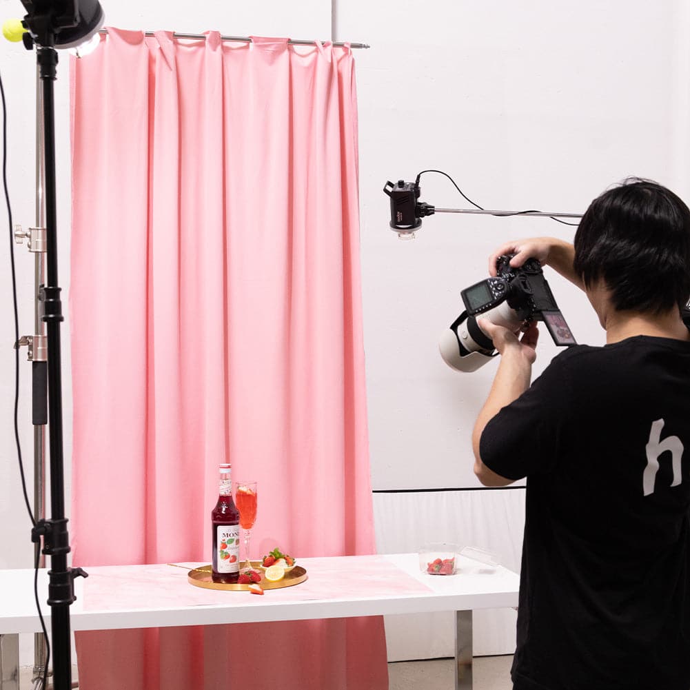 Spectrum Curtain Product Photography Backdrop 1.5m x 2m - Bubblegum Pink