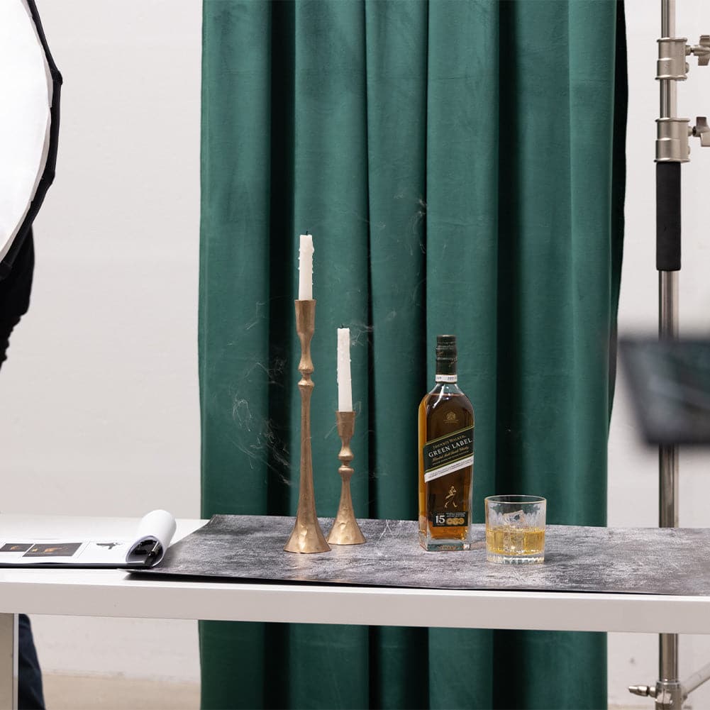 Spectrum Curtain Product Photography Backdrop 1.5m x 2m - Emerald Green