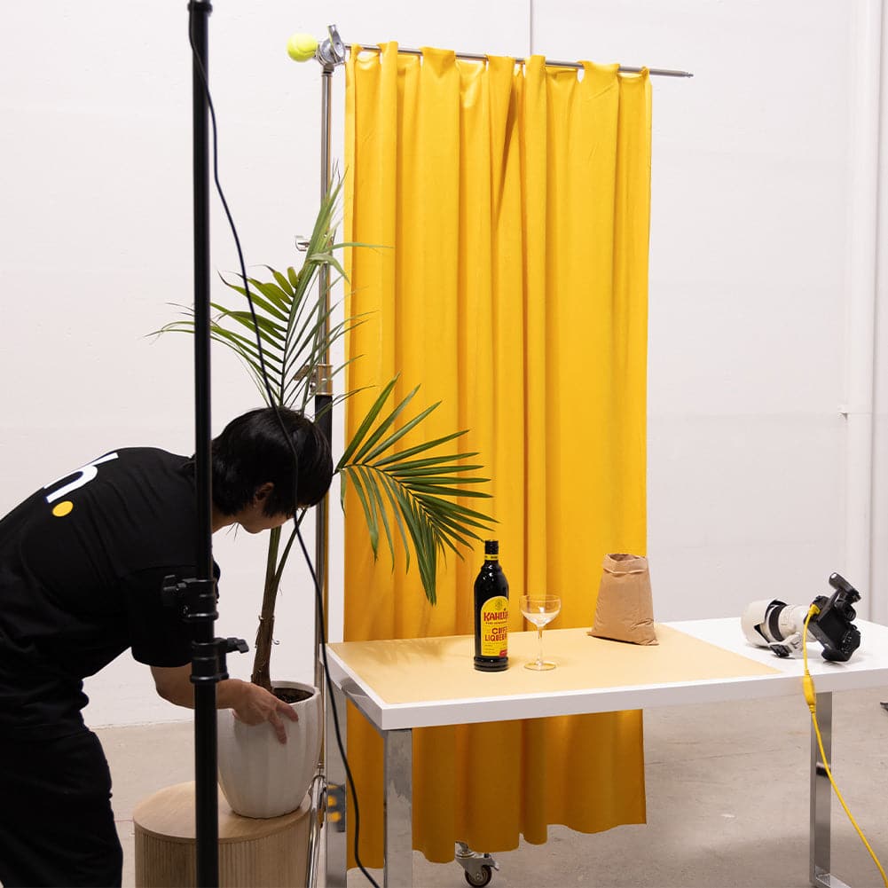 Spectrum Curtain Product Photography Backdrop 1.5m x 2m - Tuscany Yellow