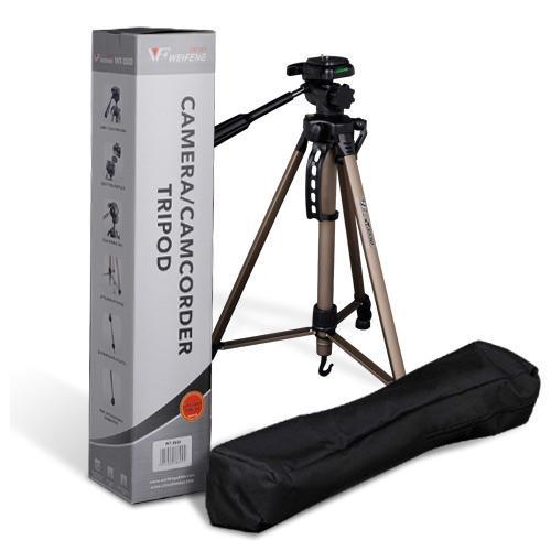 Professional 1.4m Tripod with 3 Way Pan Head and Carry Case